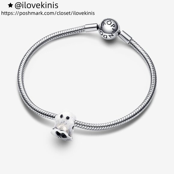 Pandora Glow-in-the-dark Boo Ghost Charm - Picture 3 of 4